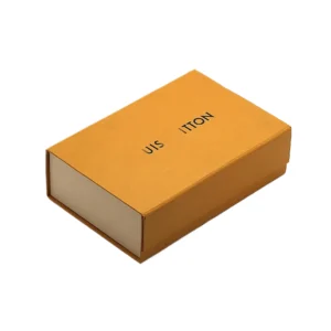 Orange folding shirt clothing packaging box