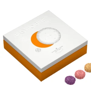 White Orange Mooncake Packaging Box