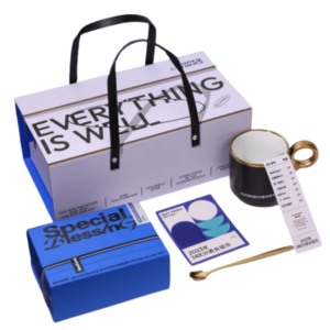 Blue Elegant Coffee packaging Box