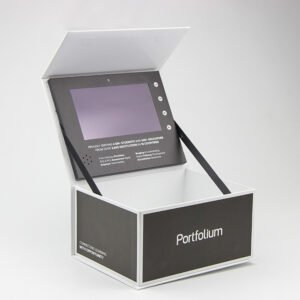 LCD book-style video gift box