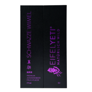 Blackcurrant liquor packaging box