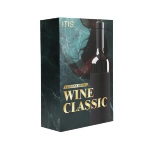 Green marbled wine packaging box