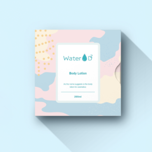 Water skincare packaging box