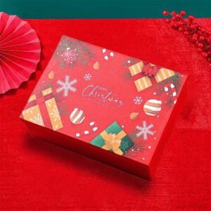 Festive Greetings Folding Christmas Gift Box