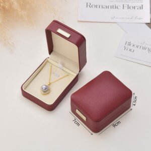 Red Leather Jewelry Packaging Box