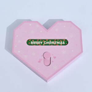 Pink Heart Shaped Christmas Gift Box