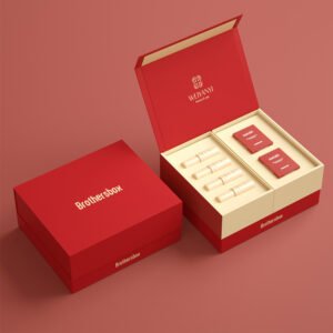 Brothersbox Elegance in Red cosmetic packaging box