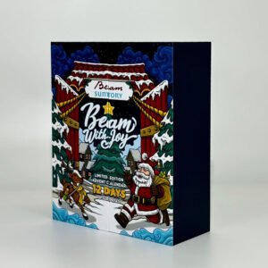 Christmas countdown calendar themed packaging box