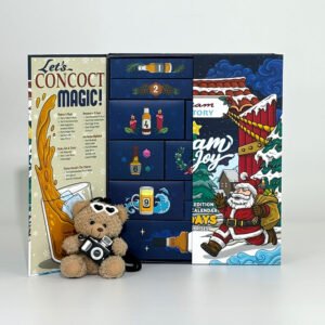 Christmas countdown calendar themed packaging box